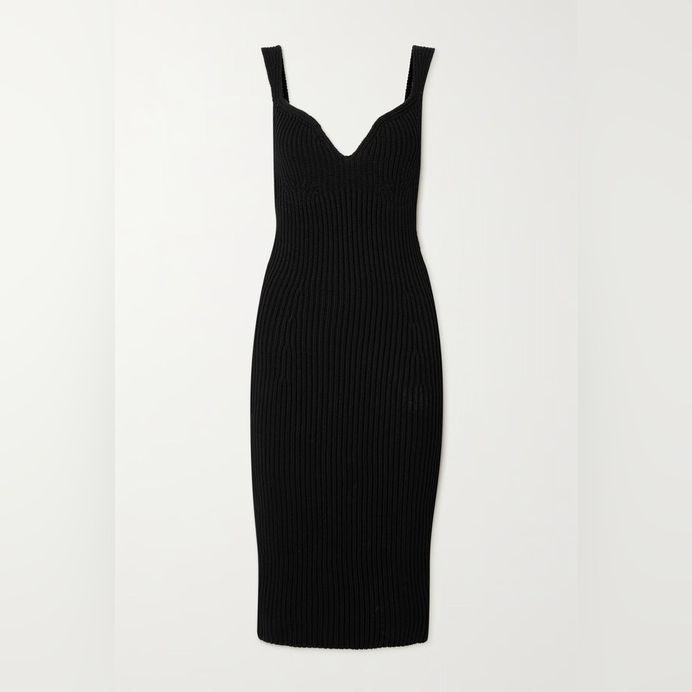 Khaite The Alessia Dress in Black - Picture 5 of 16